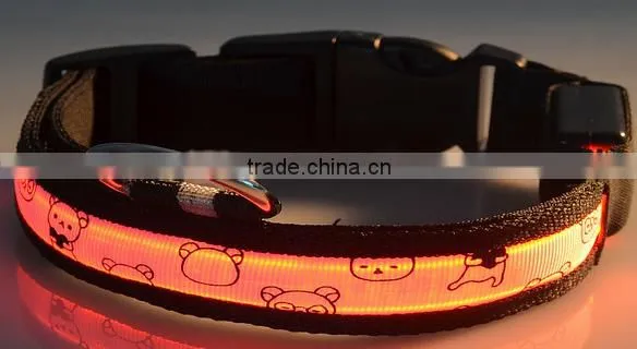 Aimigou nylon LED pet collars, pet collar leash