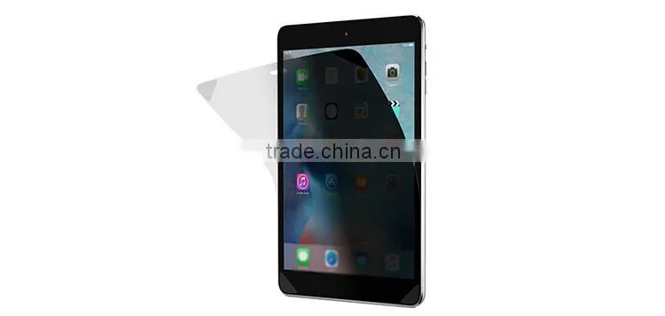 Professional premium tempered glass privacy screen protector for ipad mini 2/3
