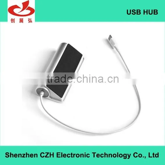 Aluminium casing usb-c hub, 4- port type c hub change to driver download usb 2.0 hub from for Macbook with LED indicators