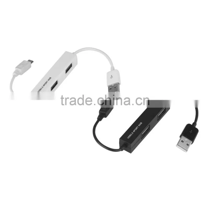 Premium1MINI USB OTG Cable for iphone and low-cost high-speed plastic casing 3 port usb hub 2.0