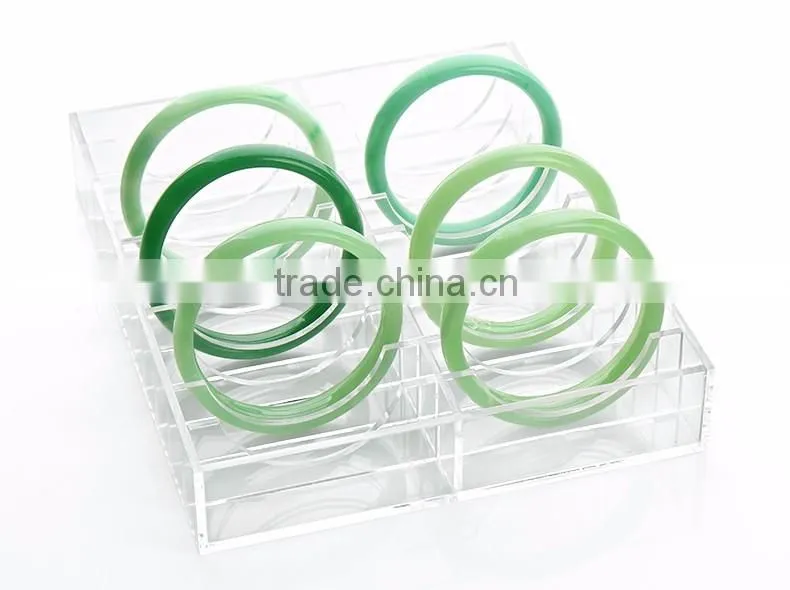 Customized Size Clear Acrylic Bracelet Jewelry Display Tray for Supermarket