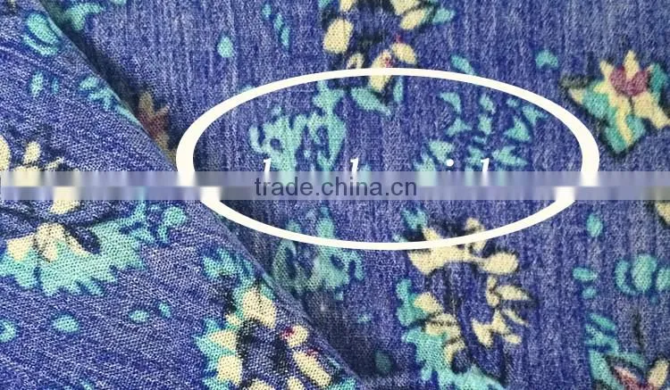 Oeko-tex standard 30*24 135gsm print crinkle rayon fabric, plain crepe viscose fabric