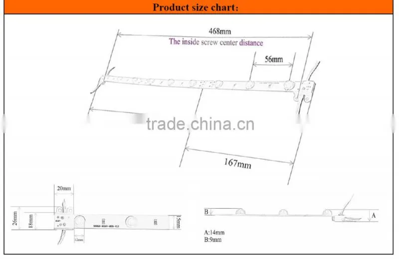 led bar light smd2835 160 degree 3.6w