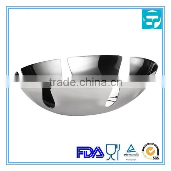 Heavy Stainless Steel fancy fruit bowl