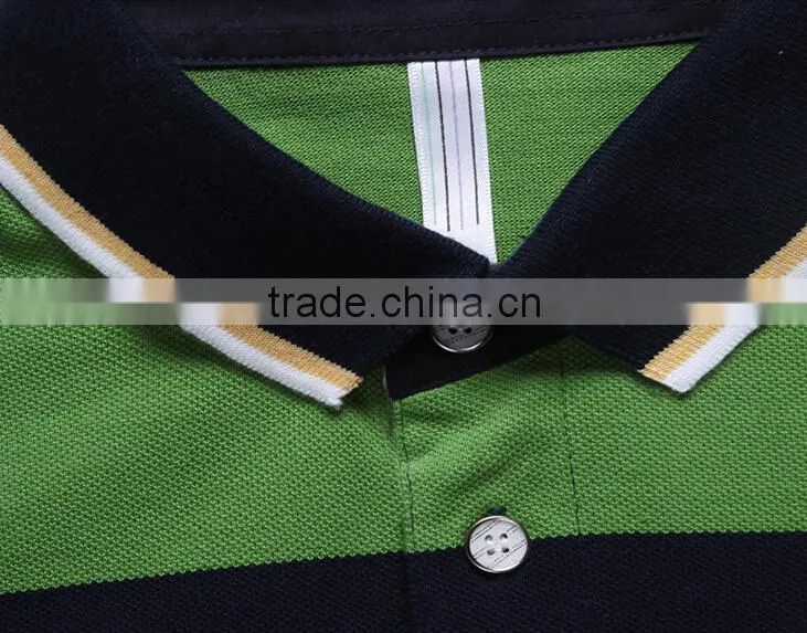 China Super quality fashion striped polo men with low price