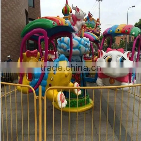 High quality !!! Amusement Park cartoon ride lucky cat theme park kiddie equipment