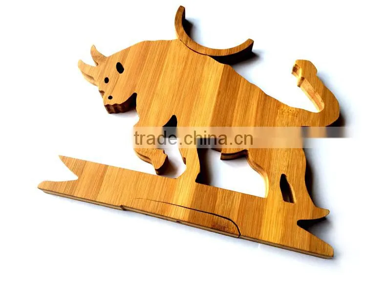 WR027 home decoration bamboo wine rack bamboo single bottle display rack professional design wine rack FDA SGS LFGB