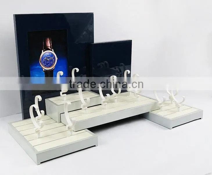 Exquisite Custom MDF Wooden Display Showcase for Watches