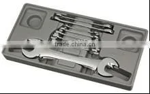 Mirror polish group sets(10PCS SET)double open wrench