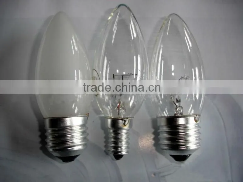 C35 Frosted Incandescent Bulb 220v 60w E27/E14 CE and ROHS