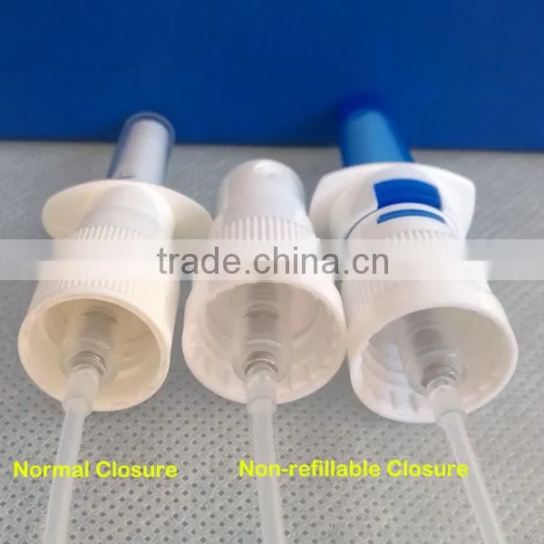 20ml Wide Cylinder Shape Pharmaceitical HDPE Nonrefillable Throat Spray Bottle
