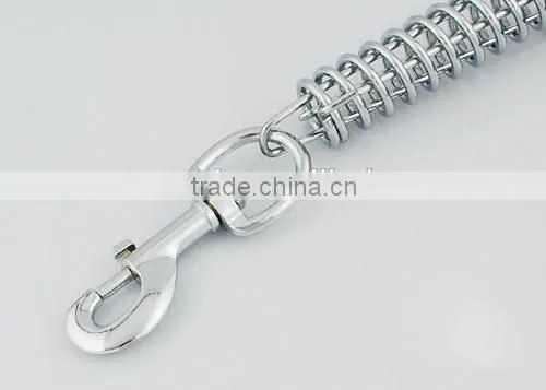60cm High Quality Factory Price Private Labelling Pet Dog Braided Rope Leash with spring