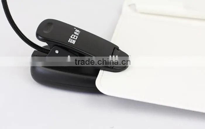 Extra-Bright 4 LED Book Reading Light Easy Clip 2 Brightness Settings, Soft Padded Clamp. Perfect for Bookworms
