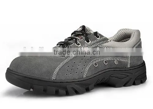 High temperature resistant safety shoes suede leather rubber shoes LJXY002
