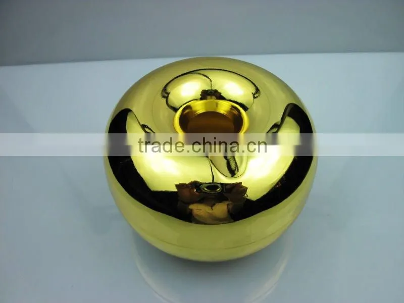 Apple shape metal round ashtray
