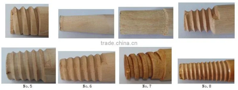 Household cleaning tools plastic cover broom wooden stick brush wooden handle