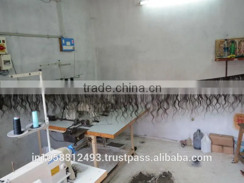 Cheap Price Good Quality Original Indian Hair 16" inch Natural Black Human Hair Exporters In Chennai