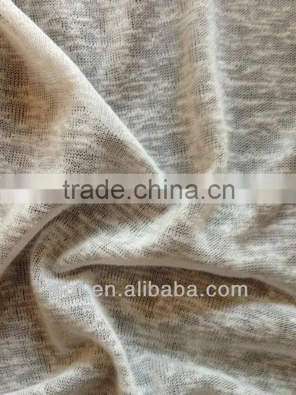 Knitted 100%Polyester Linen-like Jersey