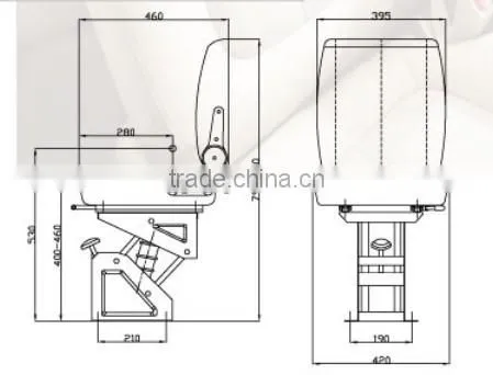 Truck Driver Seat for Engineering Machinery