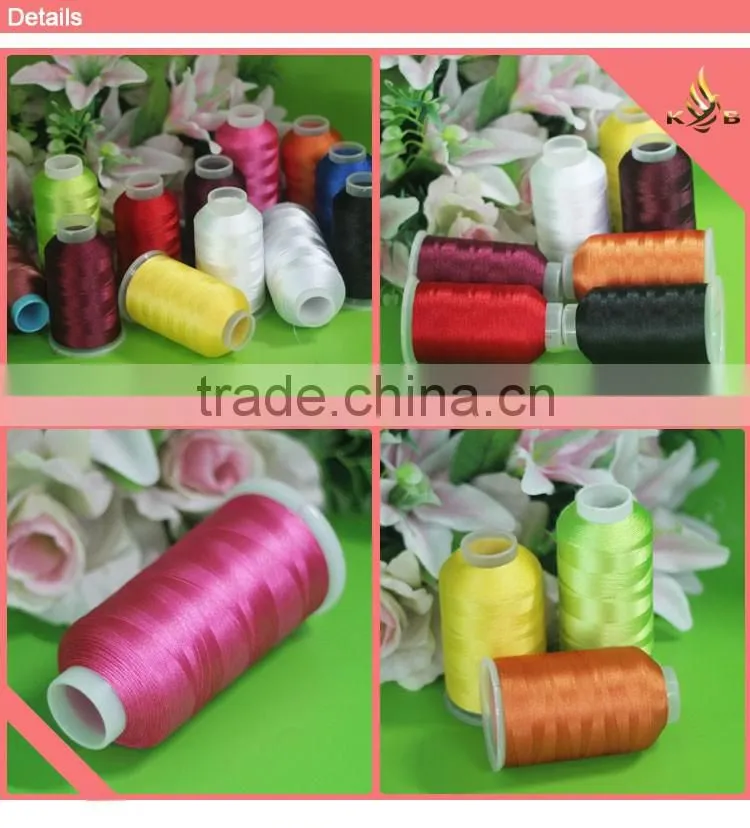 reflective embroidery thread 120d/2 polyester embroidery thread