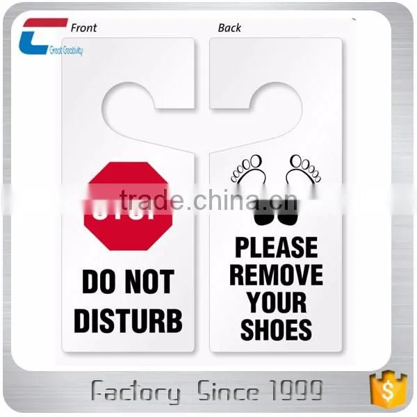 Custom Shape Die Cut PVC Door Hanger