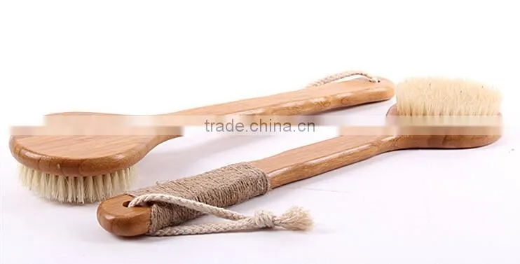 Top-quality eco-friendly bamboo handle bath body brush