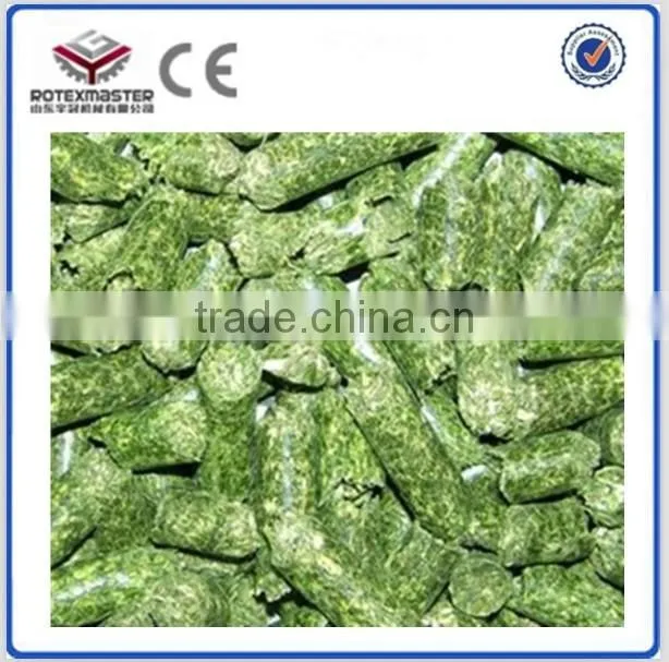 high quality alfalfa cube hay straw pellet production line
