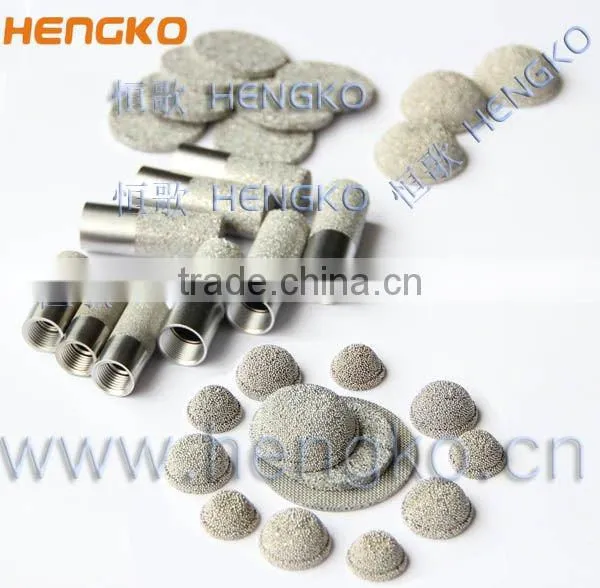 Microns Sintered Porous Brass Bronze 316L Stainless Steel Disk Filter