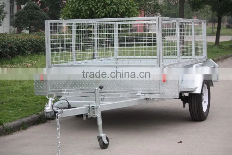 Professional manufactural fully welded Cage Trailer with Ramp (8x5'/ADR/Hot dip Gal) 2016