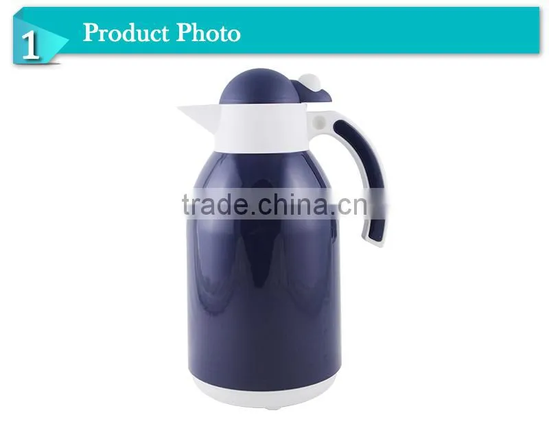 2015 the newest plastic body and glass liner hot sales vacuum milk pot