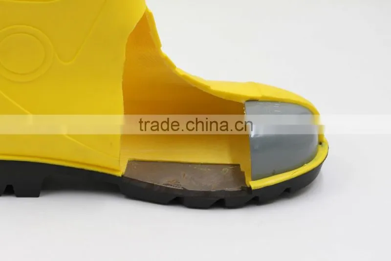 Work shoes with fur lining, pvc safety boots for men and women ,PVC rain boots