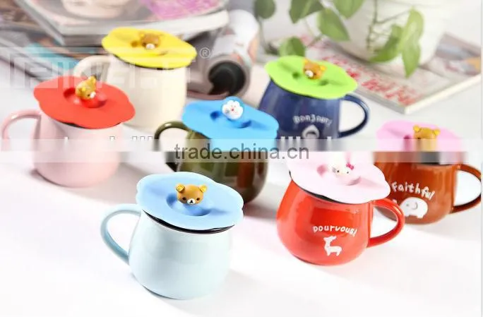 NEW Varied shape Natural Silicone cup lids