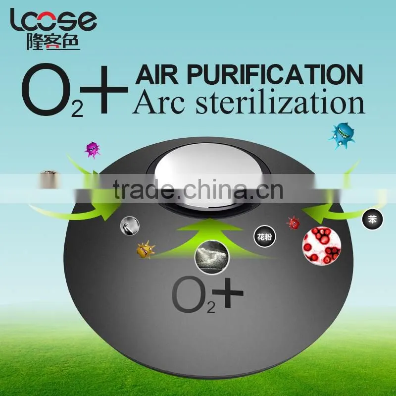Portable O2+ mini auto car use air purifier high quality car air purifier clearner