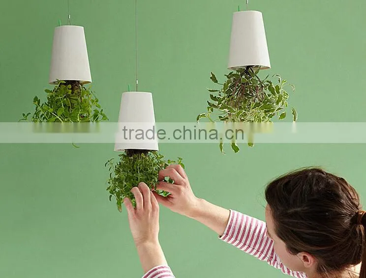 Creative Hanging Decorative Plant Pots Indoor,Colored Plastic Plant Pots