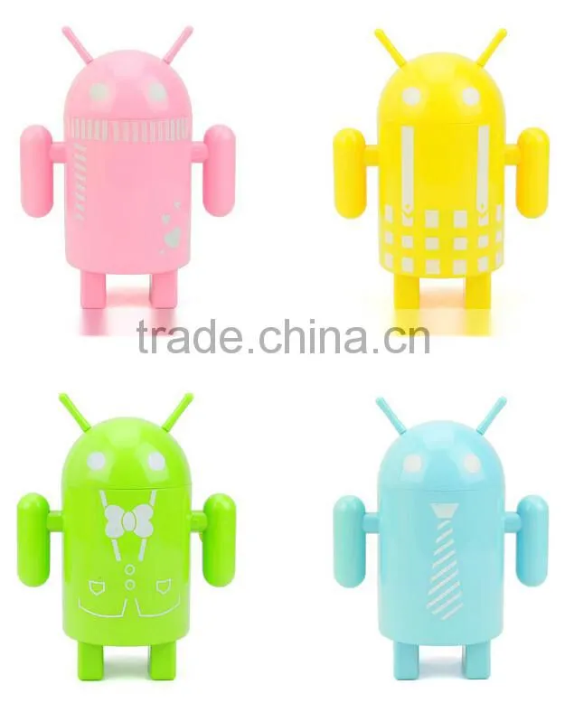 Supply creative fashion Android robot colorful light / small Night light --green