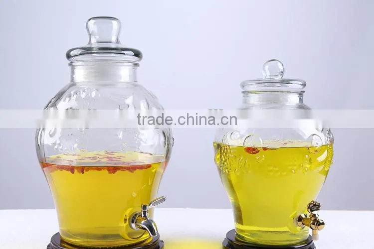 giant glass wine beverage liquor infusion jar