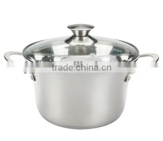 Tempered glass lid insulated casserole pot soup pot