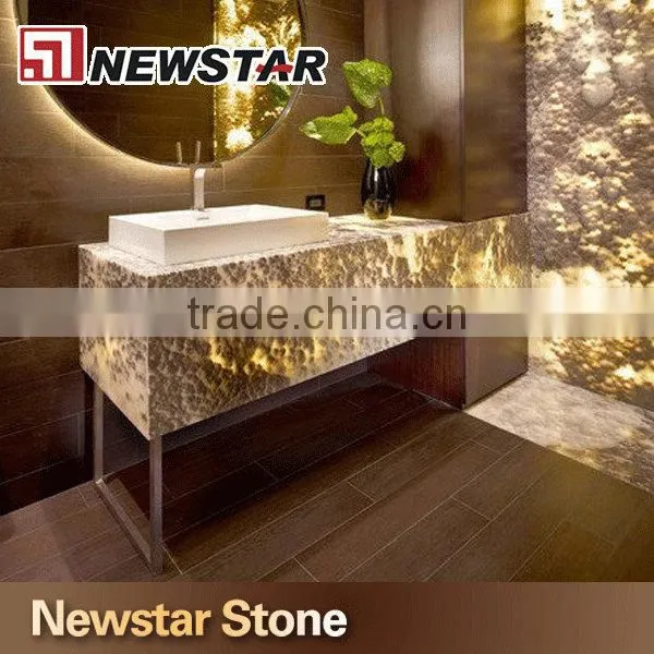 Newstar polished cheap onyx bathroom vanity top