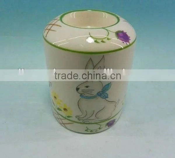 porcelain or ceramic candle holder