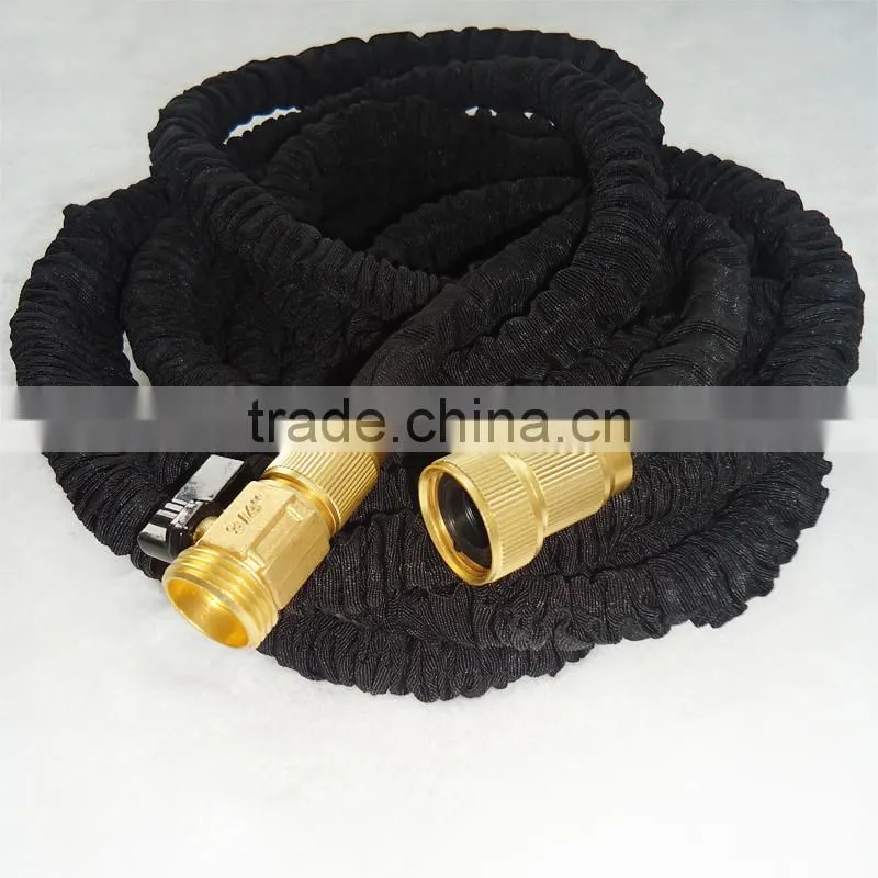 2016 New brass fitting best compact garden hose with black color