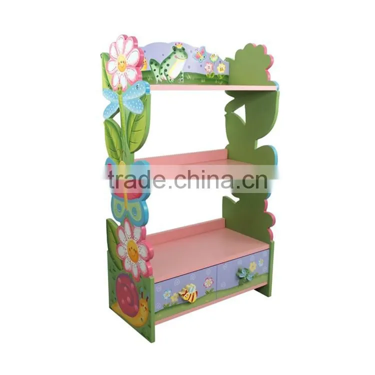 China ICTI GSV Manufacturer Kids Plastic Bookshelf