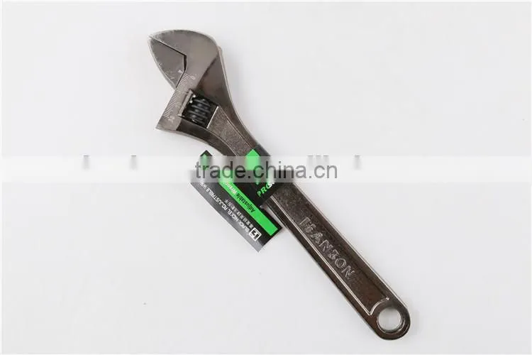 Black nickel finish adjustable wrench with good quality made in china
