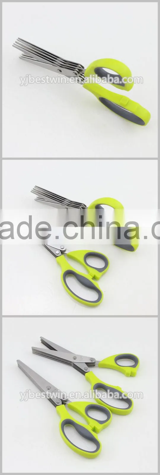 Five Sharp Blades Time-Saving Kitchen Shears Herb Scissors