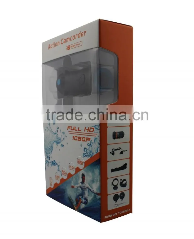 2016 New Extreme Action Sport Full HD 1080P Waterproof Sport Helmet Action Camera DV Camcorder