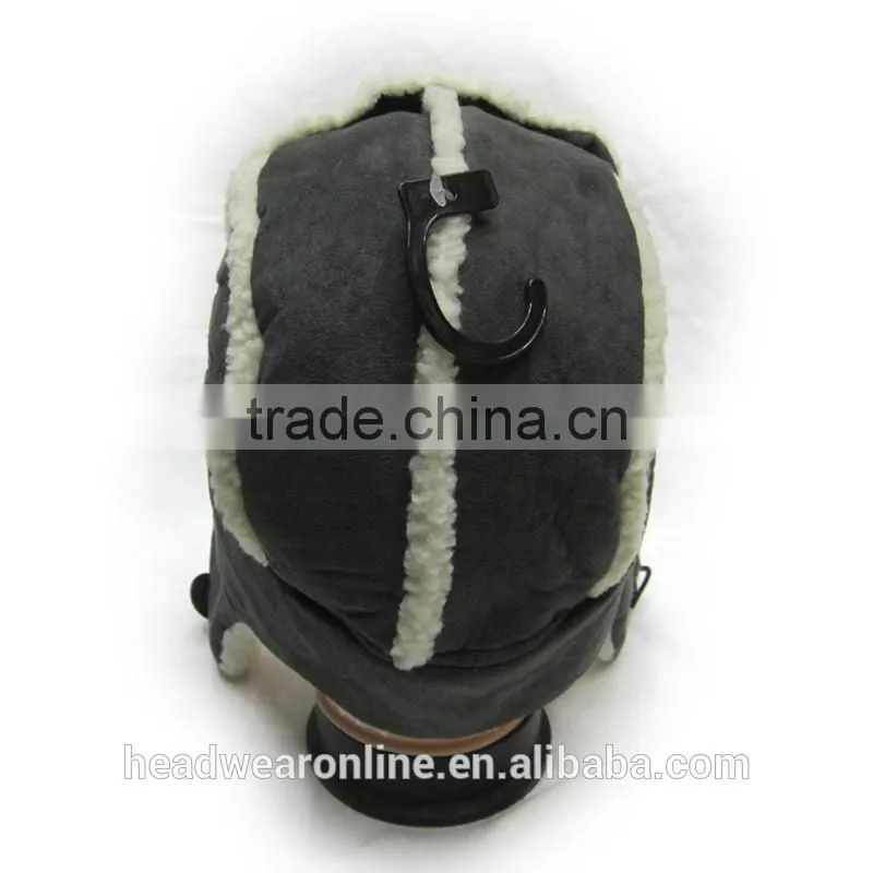 Good Quality Suede Fake Fur Winter Warm Earflap Trooper Hats Caps