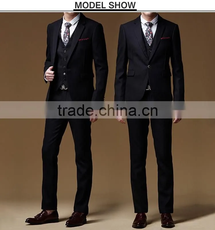 2015 latest design man clothing mens suit and price 3 piece business suit