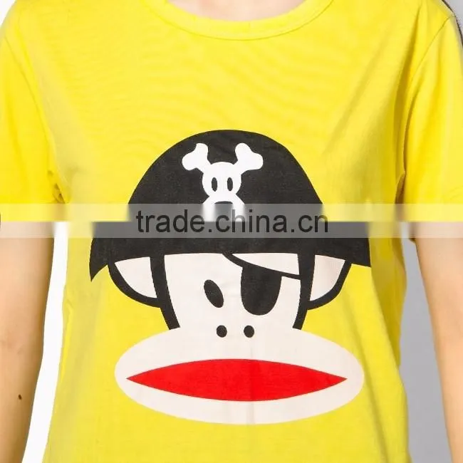Customize printing of women's t- shirt, printing t shirt for young lady