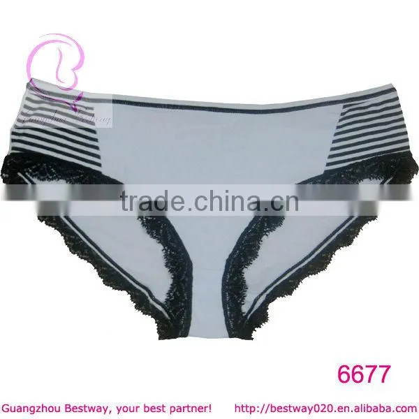 Women hot sex image cotton underwear with lace for women