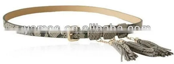 latest fashion fancy cow leather belts