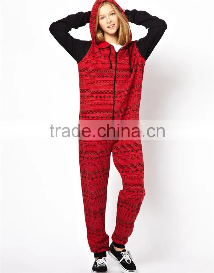 Aztec Print plus size custom made adult print onesie